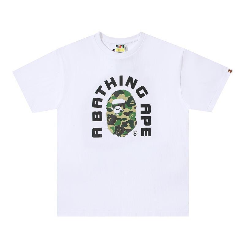 Bathing Ape White T-Shirt without Collar
