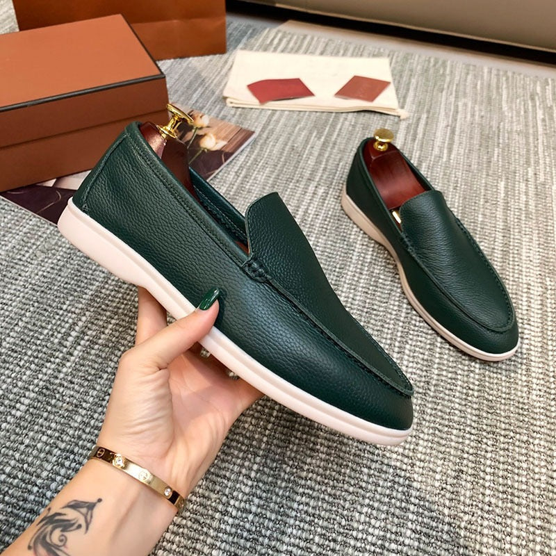 Men Slip On Loafers Breathable Flat Shoes