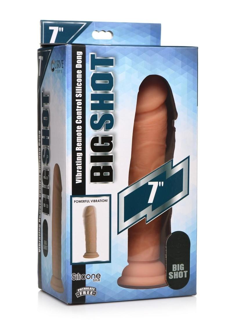 Big Shot Wireless Vibrating Silicone Dildo