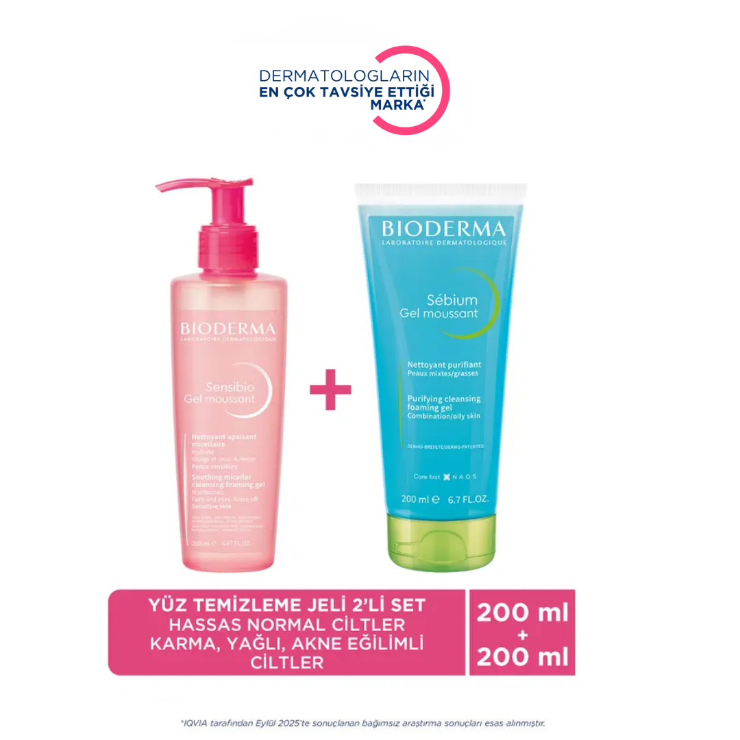 Bioderma Sensibio &amp; Sebium Cleansing Gel Duo Set 2x200ml