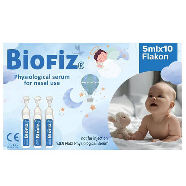 Biofiz Serum Fizyolojik Saline Solution for Daily Care 5ml 10 Pack