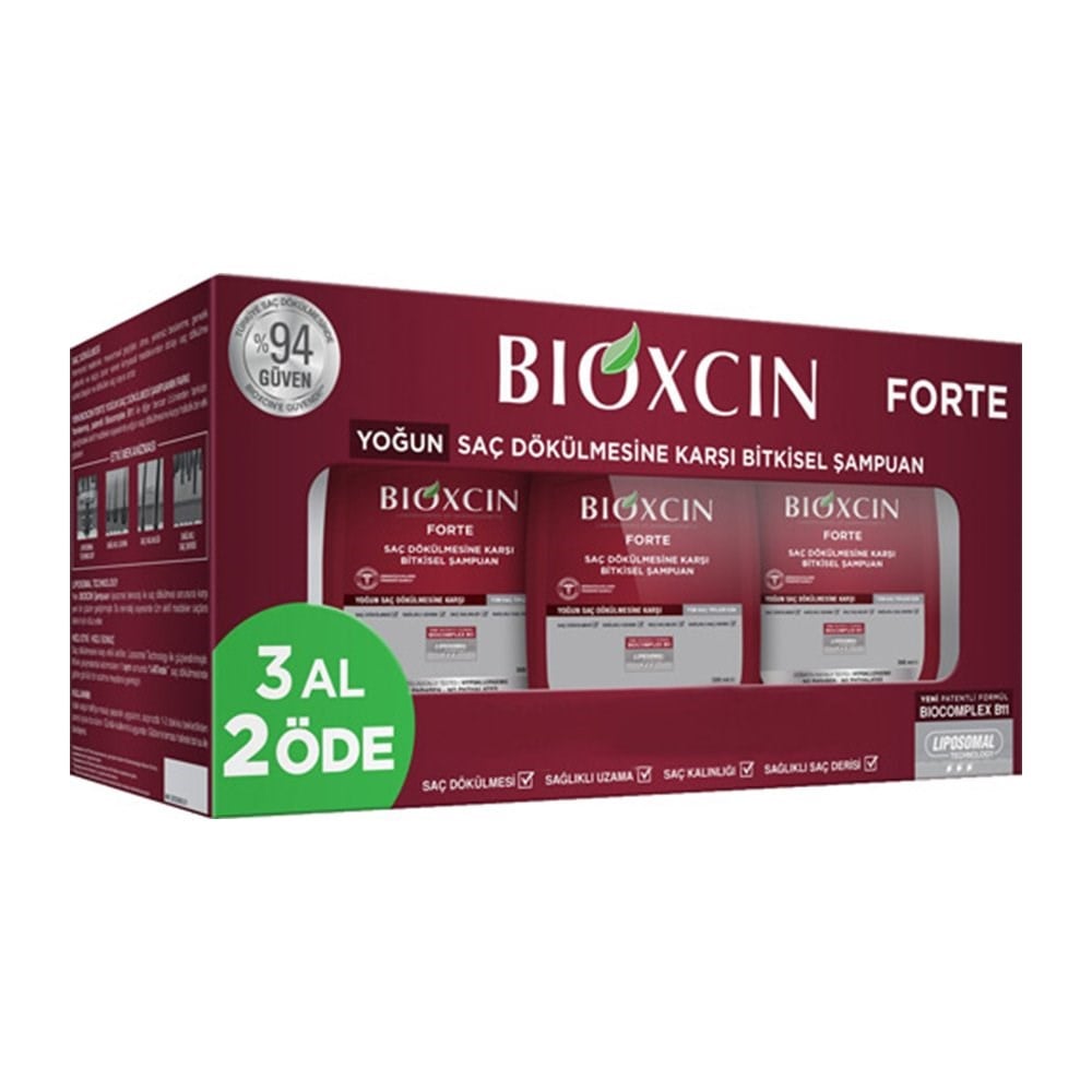 Bioxcin Forte Shampoo - 3 For 2 Deal | 8x Intense Formula