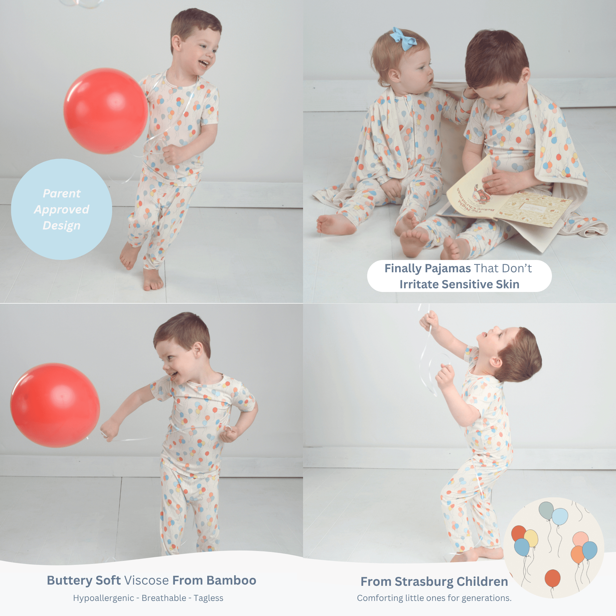 Birthday Balloon Pajama Set