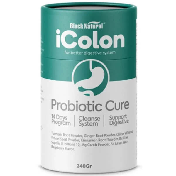Black Natural Icolon Probiotic Support Supplement 240g