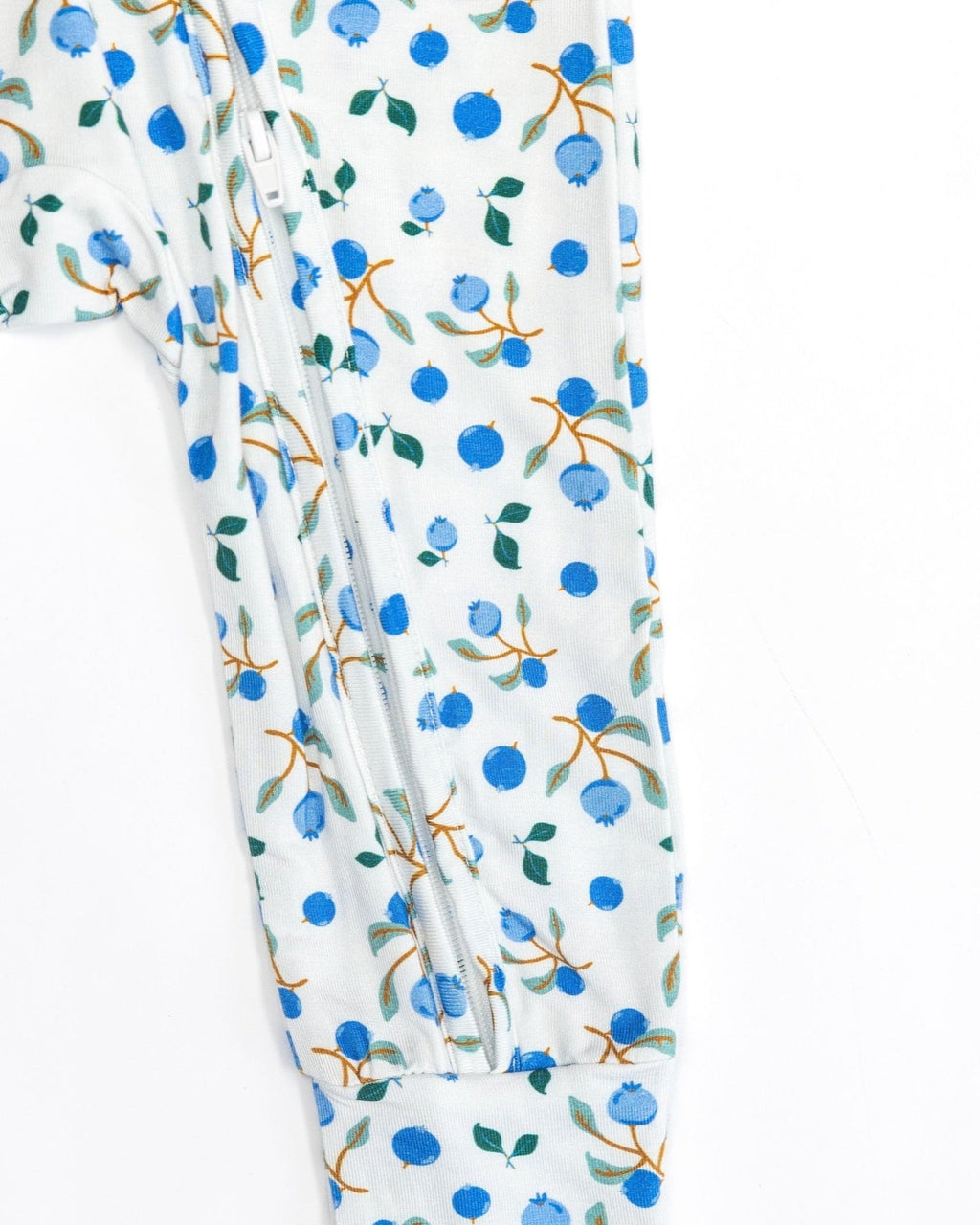 Blueberry Bamboo Zipper Footie
