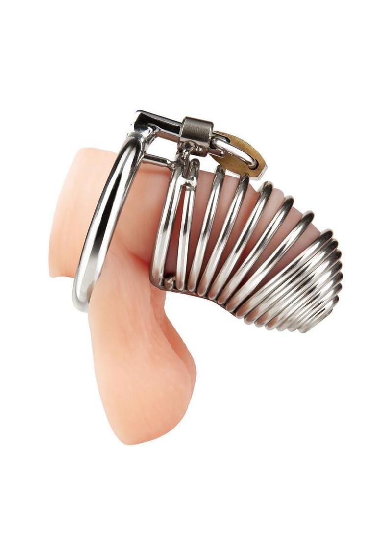 Blue Line Prisoner Chastity Cock Cage