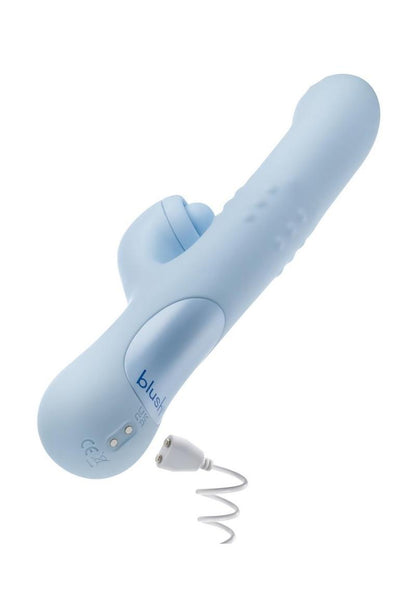 Blush Devin Rechargeable Rabbit Vibrator 4 Unique Sensations