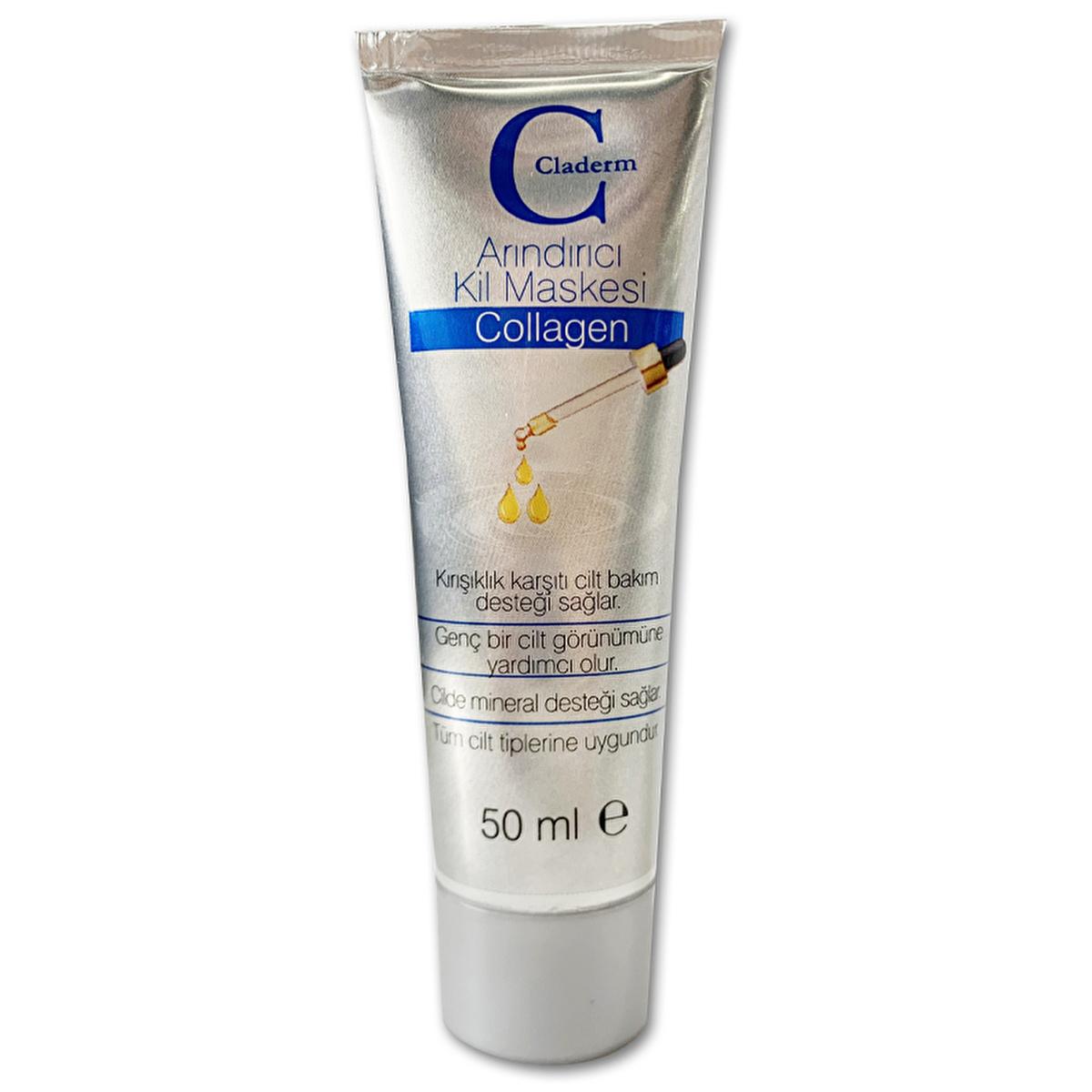 Claderm Collagen Clay Mask - 50ml, Nourishes &amp; Rejuvenates Skin for All Types