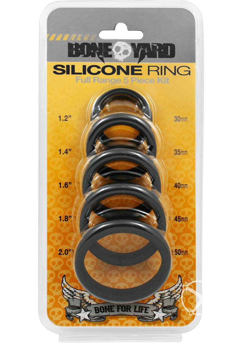 Boneyard Silicone Cock Rings With Full Range Kit
