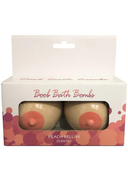 Boob Bath Bombs Peach Bellini Scented Relaxing Bath Experience