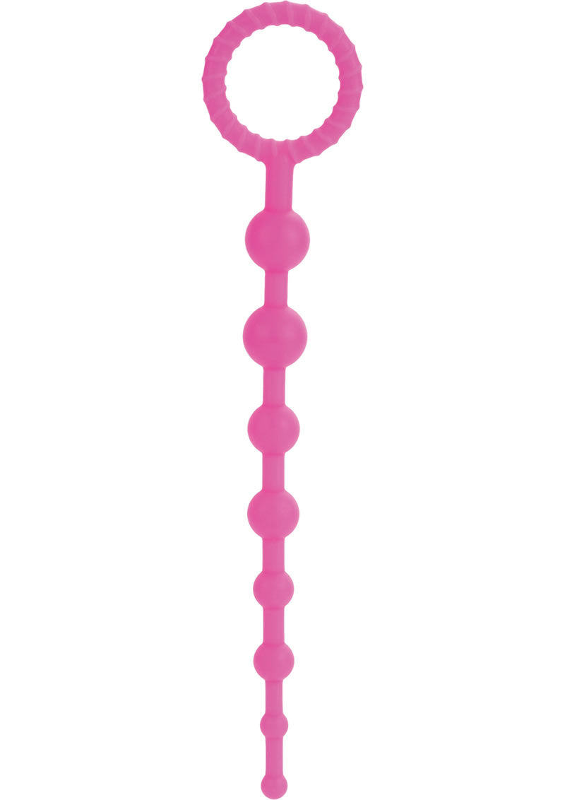 CALEXTICS Booty Call Purple Flexible Silicone Anal Beads