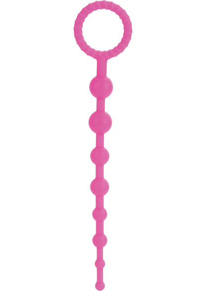 CALEXTICS Booty Call Purple Flexible Silicone Anal Beads