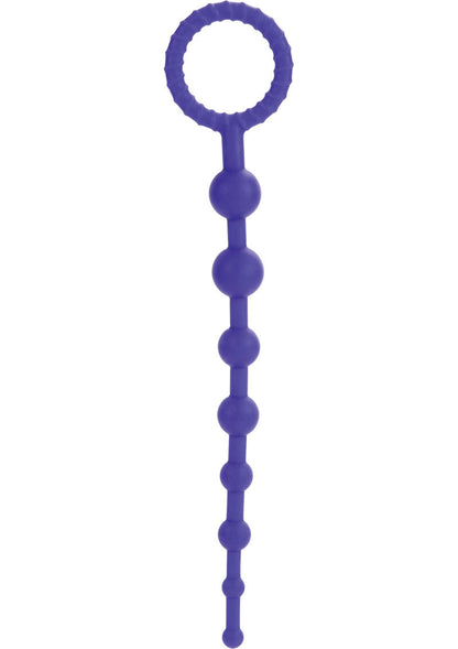 CALEXTICS Booty Call Purple Flexible Silicone Anal Beads