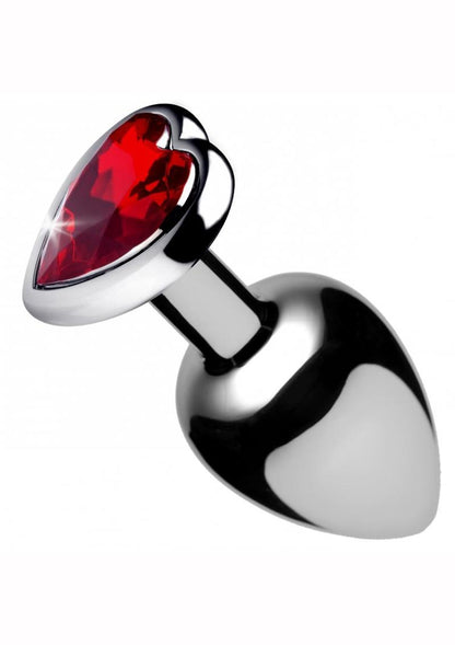 Booty Sparks Red Heart Gem Large Anal Plug