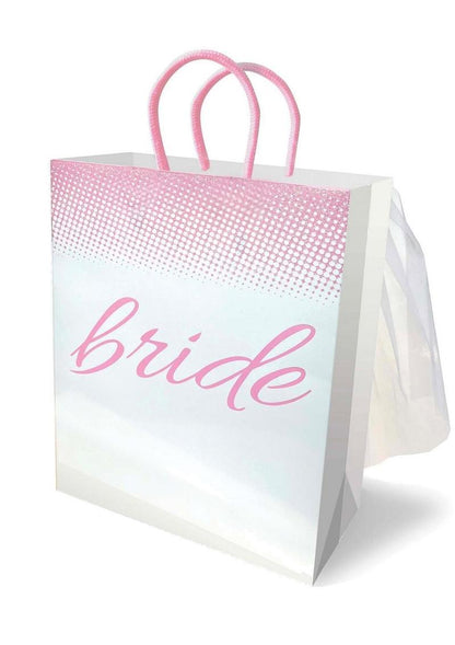 Elegant Bride Veil Gift Bag in White And Pink for Bachelorette Parties