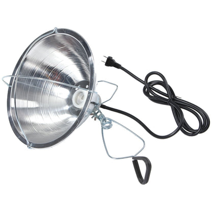 Clamp-On Brooder Heat Lamp for Chicks &amp; Poultry - Compatible with 250W Red &amp; Clear Heat Bulbs