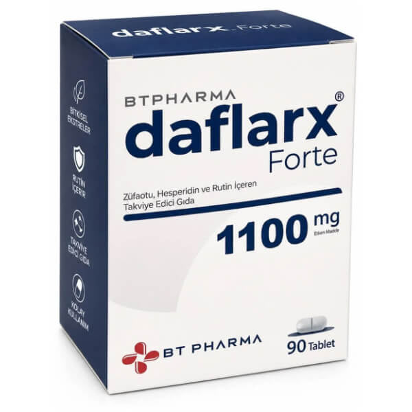 Bt Pharma Daflarx 1100 mg Dietary Supplement 90 Tablets