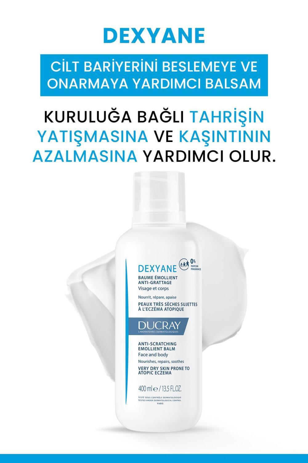 Ducray Dexyane Balm - Moisturizing Relief for Dry Skin (400ml) - Non-Greasy &amp; Nourishing