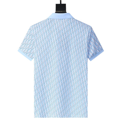 Dior Light Blue T-Shirt With Collar