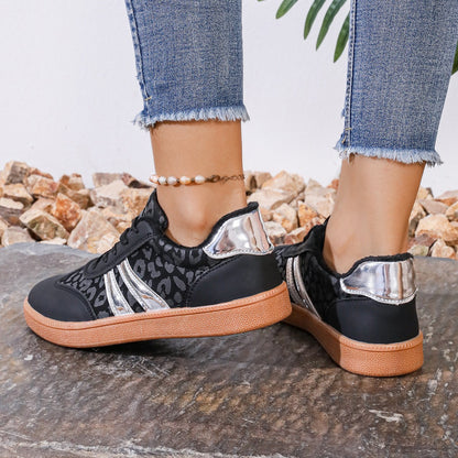 Casual Leopard Print Sports Women Shoes