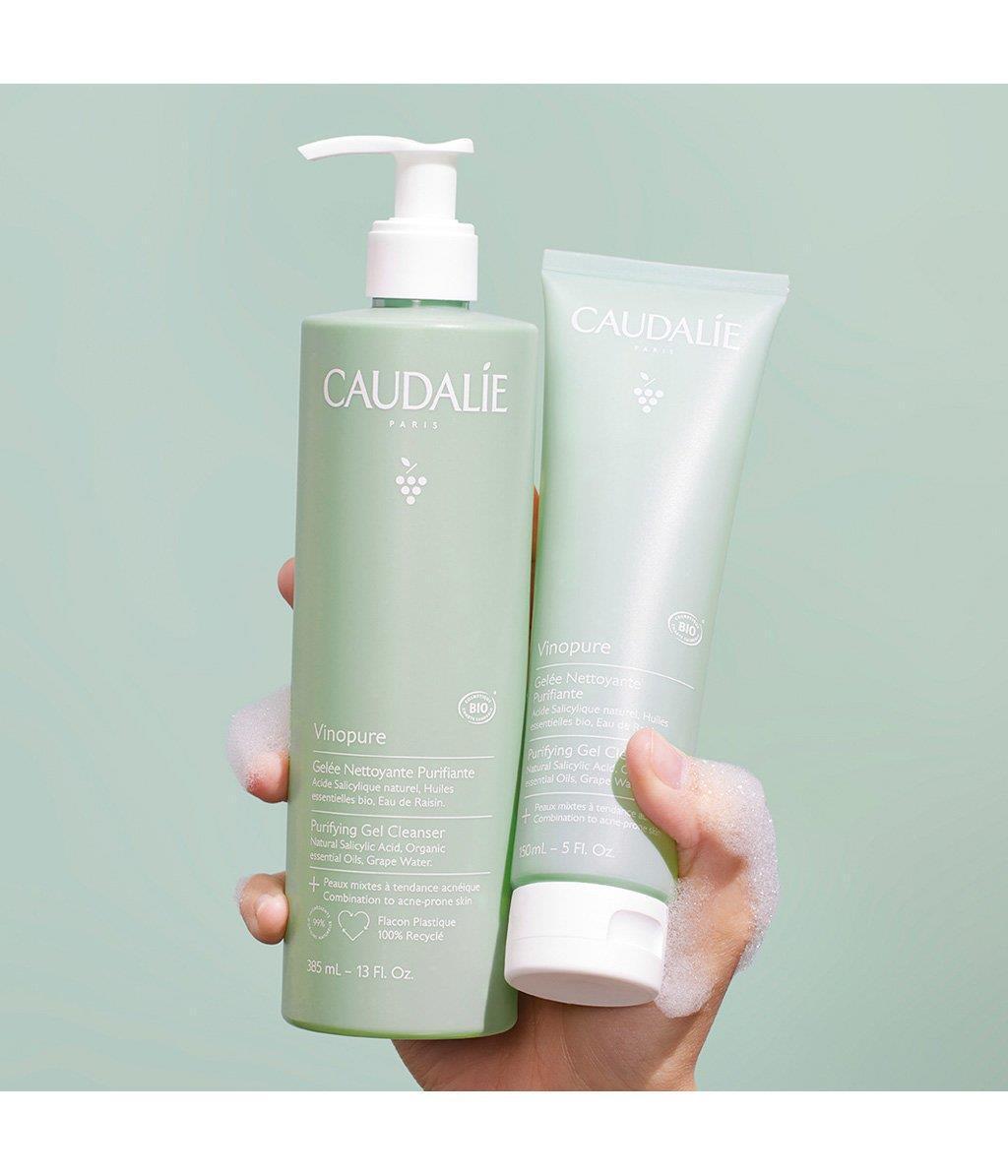 Caudalie Vinopure Purifying Cleansing Gel - Natural Acne Treatment &amp; Antioxidant Skincare