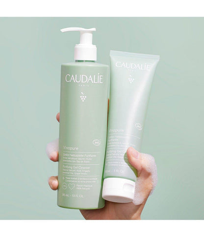 Caudalie Vinopure Purifying Cleansing Gel - Natural Acne Treatment &amp; Antioxidant Skincare
