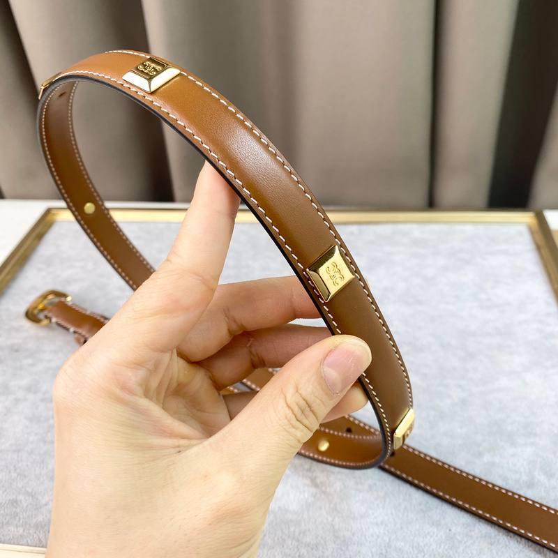 Celine Women Gold Buckle Belt &