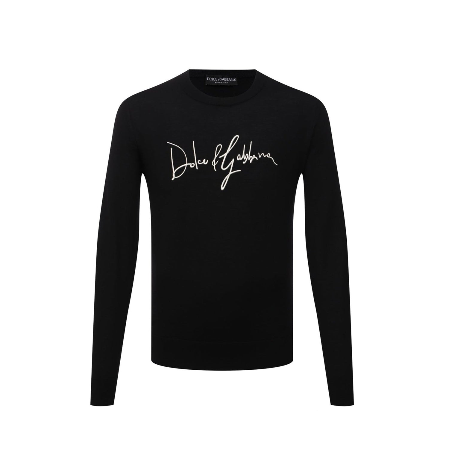Dolce &amp; Gabbana Logo Embroidered Wool Sweater