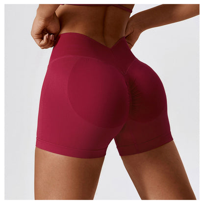 Seamless High-Waisted Yoga Shorts for Women