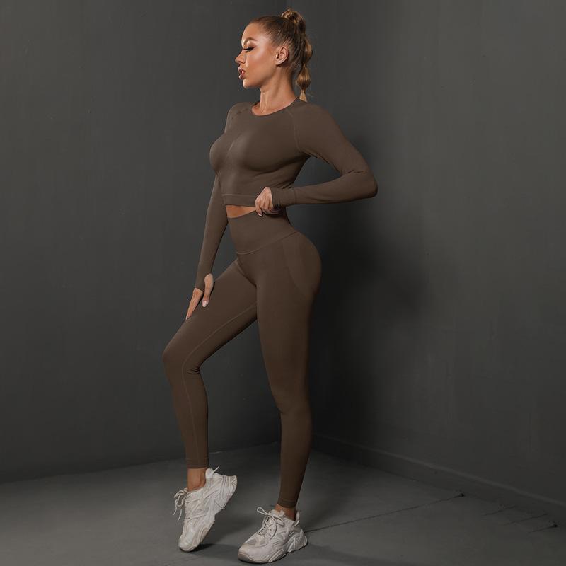 Seamless Pleated Yoga Suits