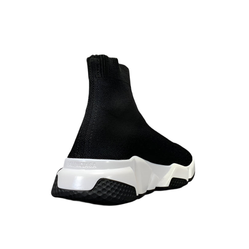Balenciaga Speed Graffiti Trainers White Black Logo