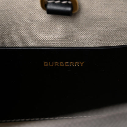 Burberry Canvas Smooth Calfskin Mini Two Tone Freya Tote