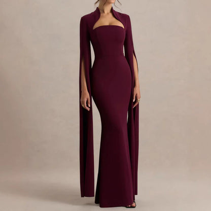 Slim Fit Bodycon Dress with Slit Sleeves