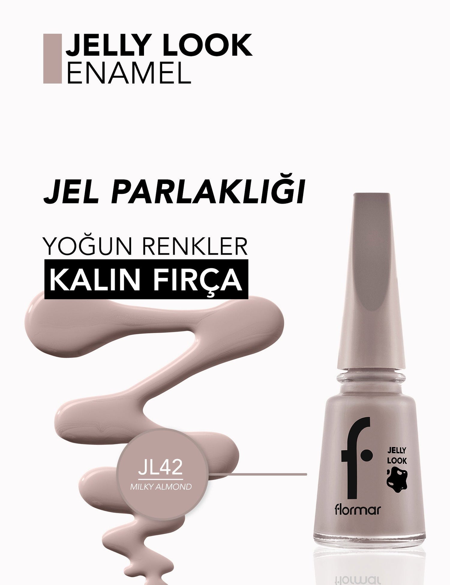 Flormar Jelly Look Nail Enamel High-Shine Gel Polish 11ml