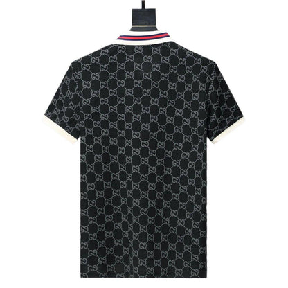 Gucci Black Collar T-Shirt – Premium Cotton Luxury Tee