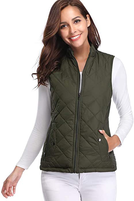 Quilted Stand Collar Cotton Vest