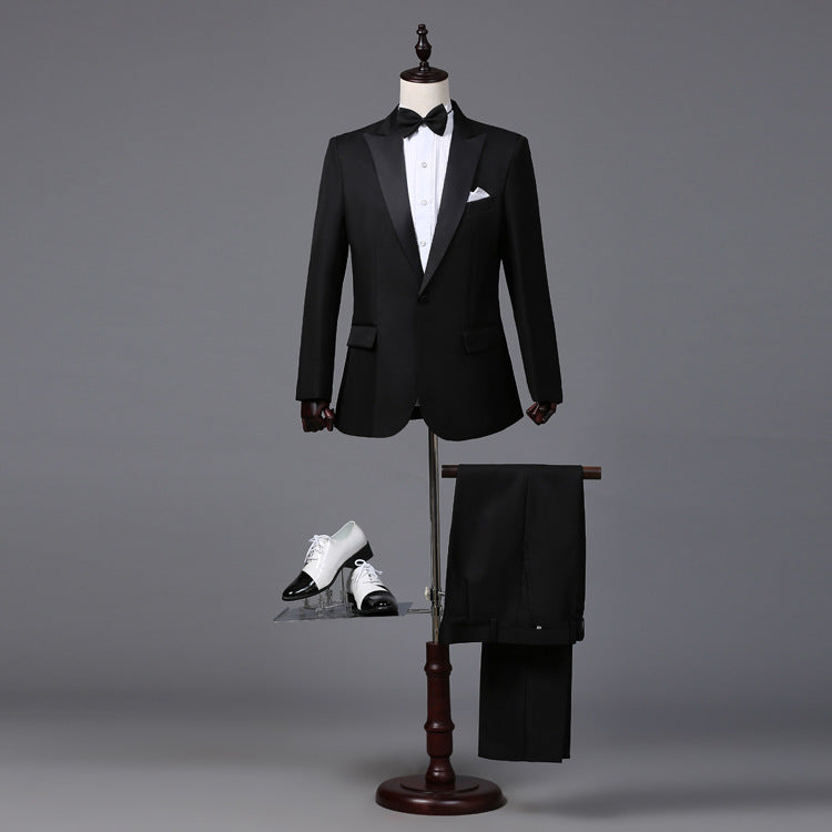 Mens Performance Suit with Bowtie