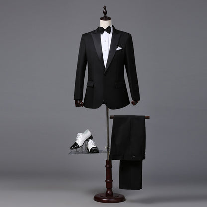 Mens Performance Suit with Bowtie
