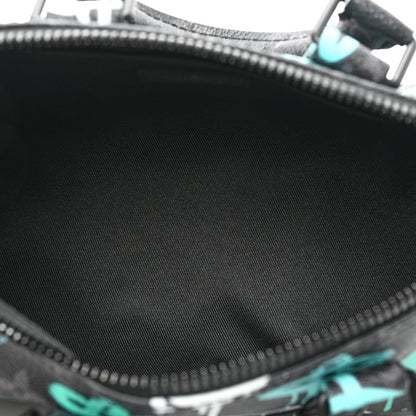 Louis Vuitton Monogram Eclipse LV Graffiti Keepall Bandouliere 25 &