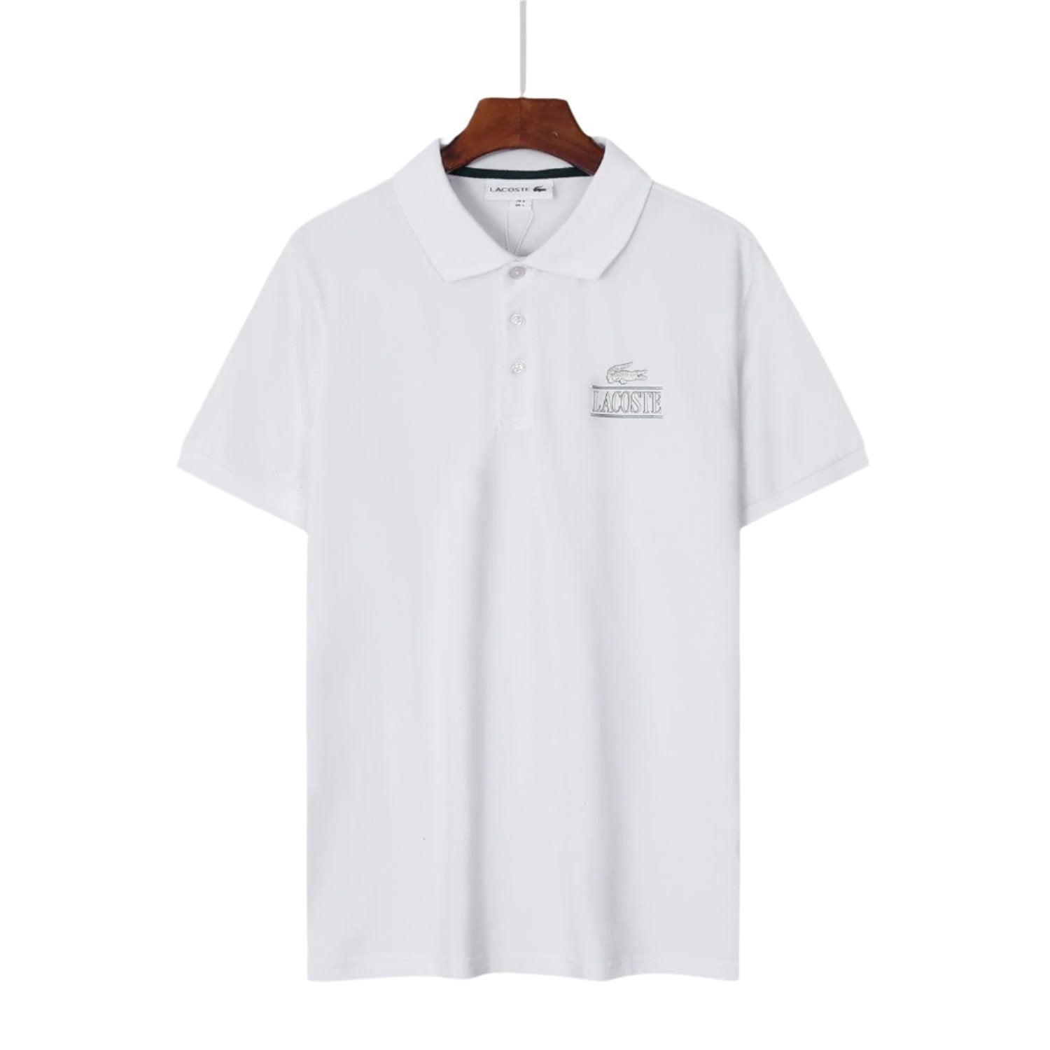 Lacoste White T-Shirt with Collar