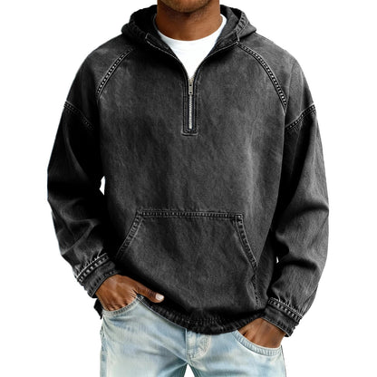Mens Denim Jacket with Zipper
