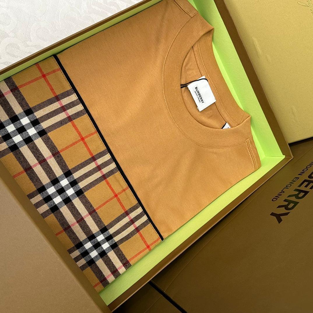 Burberry Luxury T-Shirt Without Collar Brown - Premium Cotton Comfort