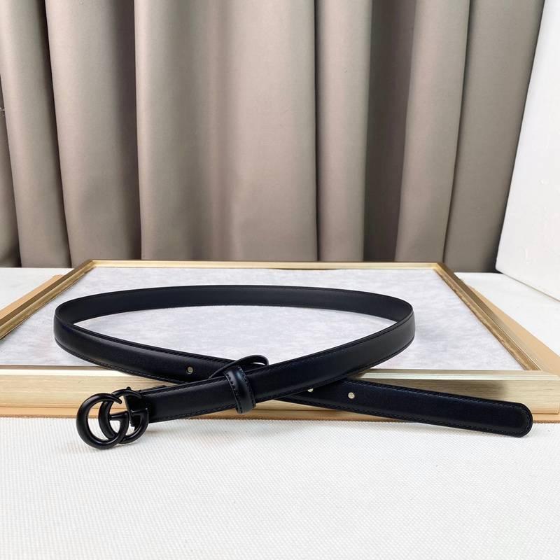 GUCCI Embellished coated-canvas and leather belt &