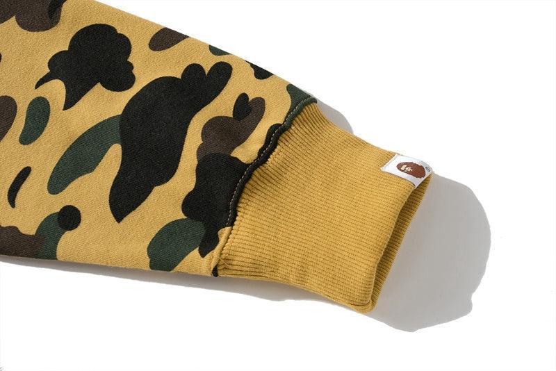 BAPE 1st Camo Shark Full Zip Hoodie (FW21) Yellow