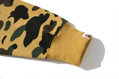 BAPE 1st Camo Shark Full Zip Hoodie (FW21) Yellow