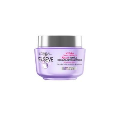 Loreal Elseve Hydra Hyaluronic Acid Hair Mask: 72-Hour Hydration &amp; Plumping for Dry Hair, Volumizing, Lightweight 300ml