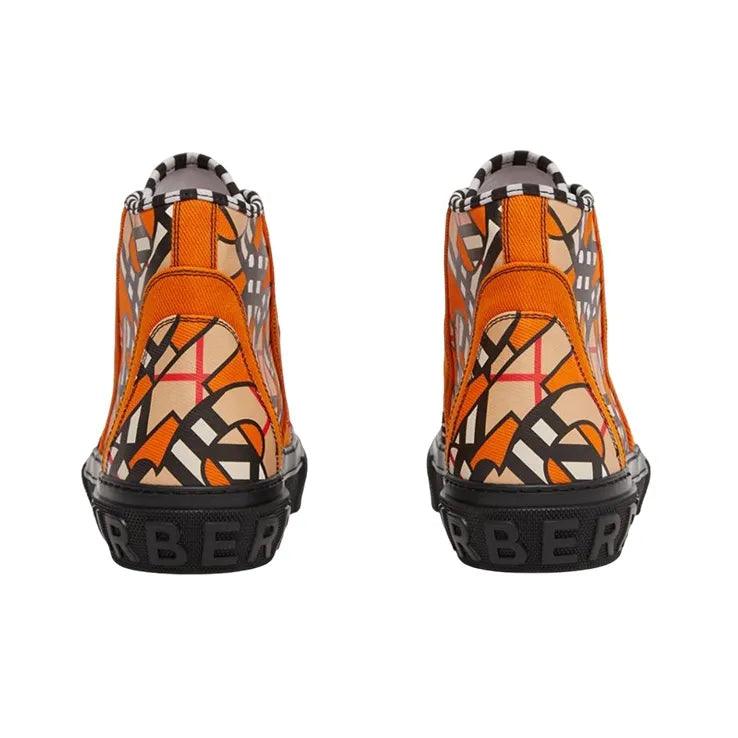 Burberry High Top Stylish Skateboarding Shoes &