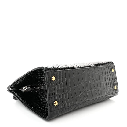 Burberry  Crocodile Embossed Calfskin Mini Frances Tote