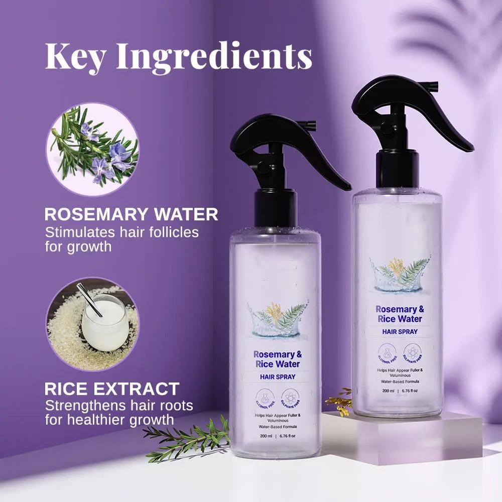 Rosemary &amp; Rice Water Hair Spray — Frizz Control