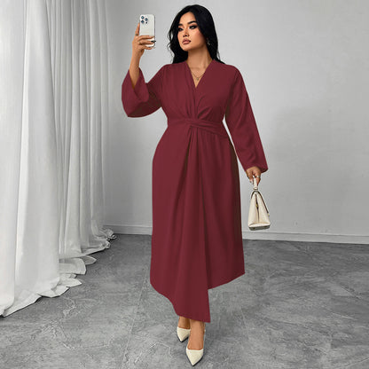 Elegant Long Sleeve Slim Fit Dress